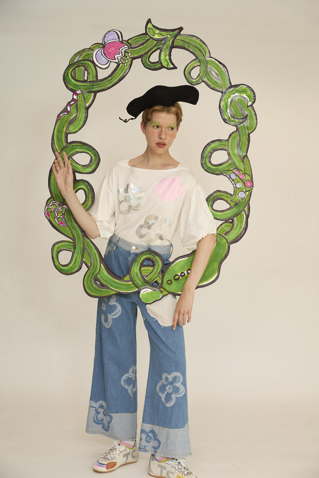 54.Hana JQ denim pants 詳細画像 blue 16