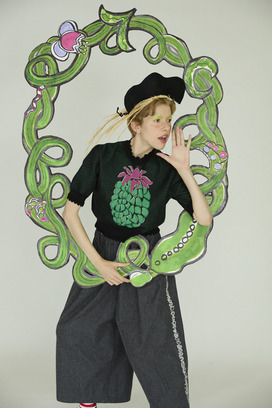 50.Playful Line pants 詳細画像