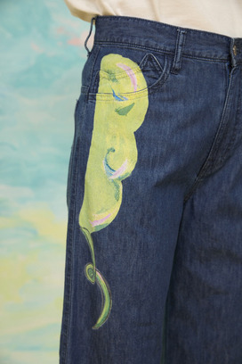 62.Print denim pants 詳細画像