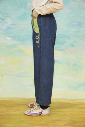 62.Print denim pants 詳細画像