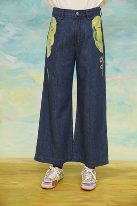 62.Print denim pants 詳細画像