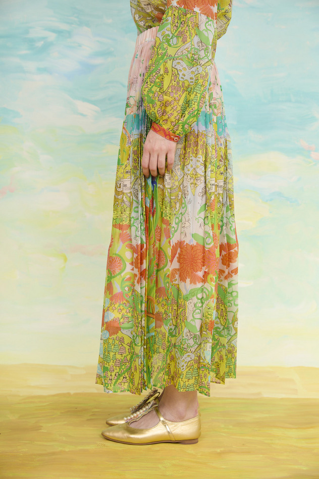 43.Born happy skirt 詳細画像 light blue &times; green 5