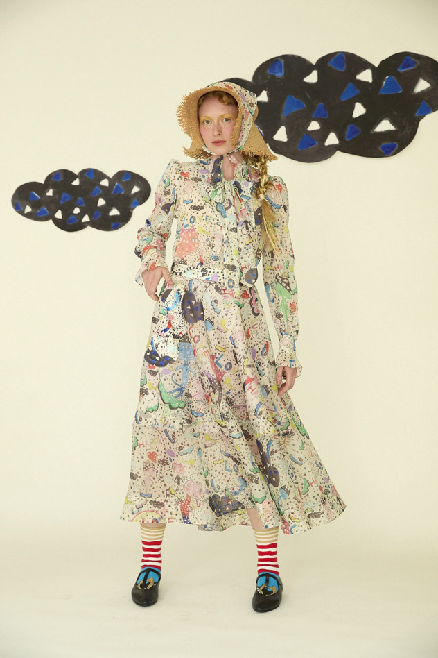30.Mame neko skirt 詳細画像 off white 12