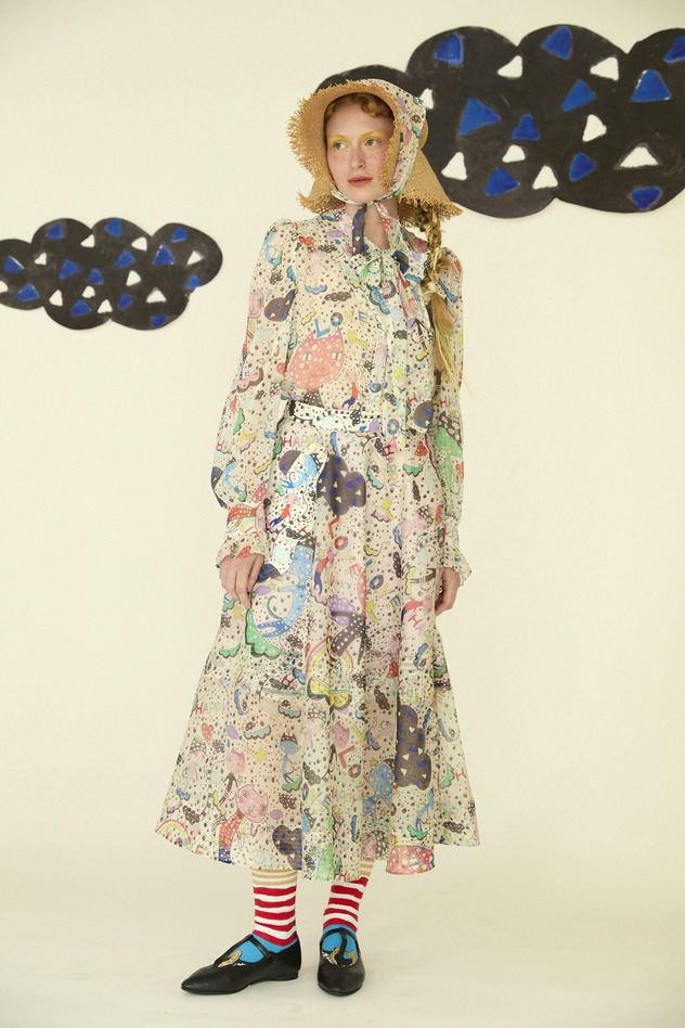 30.Mame neko skirt 詳細画像 off white 13