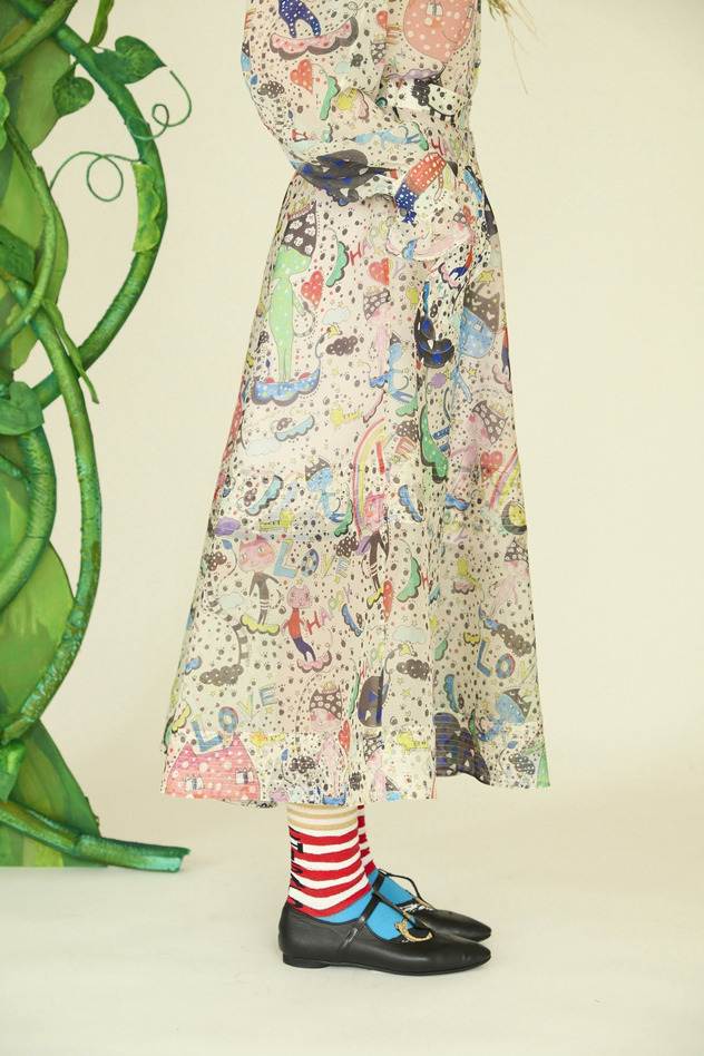 30.Mame neko skirt 詳細画像 off white 4