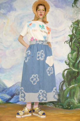 55.Hana JQ denim skirt