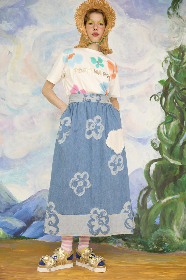 55.Hana JQ denim skirt 詳細画像 blue 1