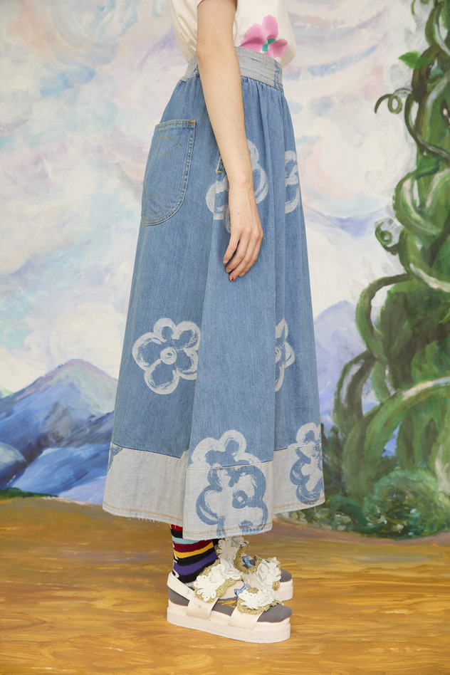 55.Hana JQ denim skirt 詳細画像 blue 12