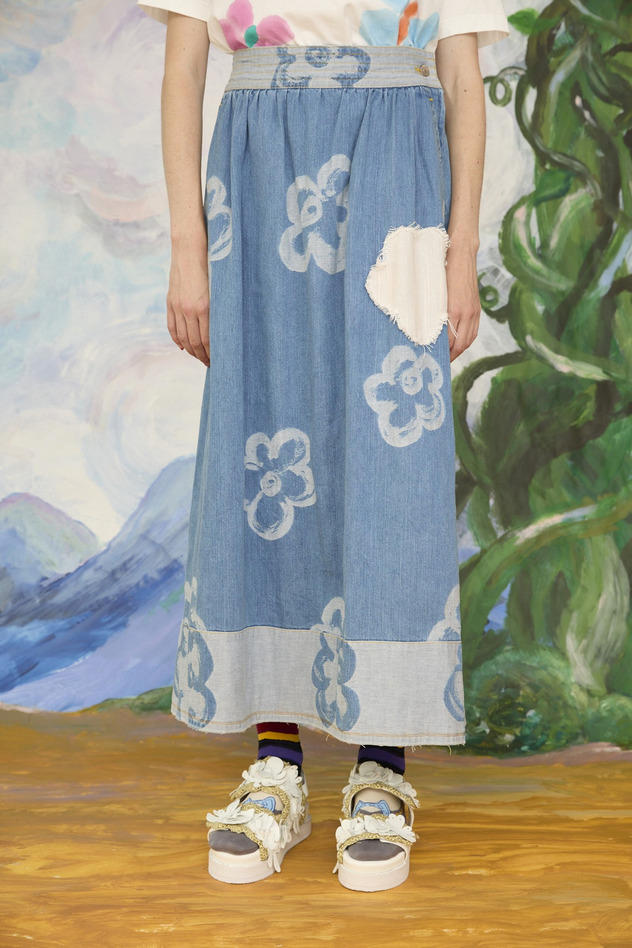 55.Hana JQ denim skirt 詳細画像 blue 15