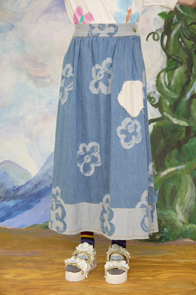 55.Hana JQ denim skirt 詳細画像 blue 5