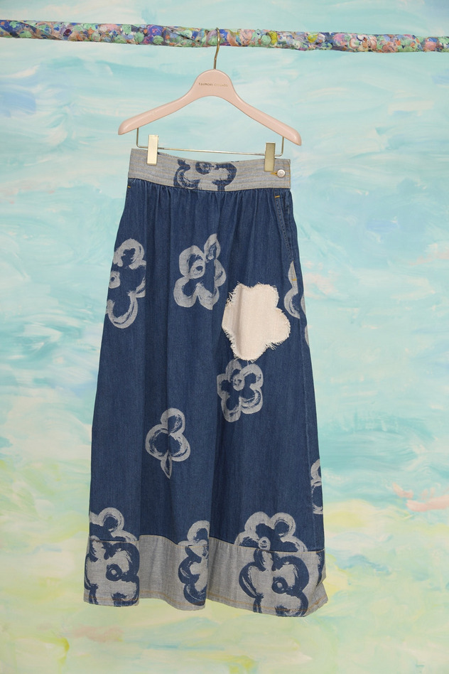 55.Hana JQ denim skirt 詳細画像 navy 1