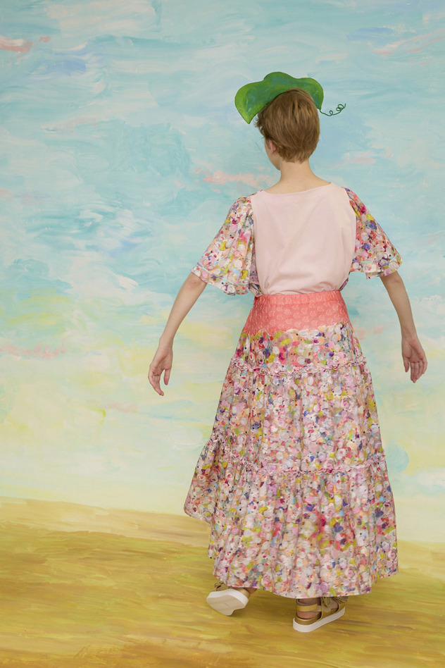75.Floral dot skirt 詳細画像 pink multi 8
