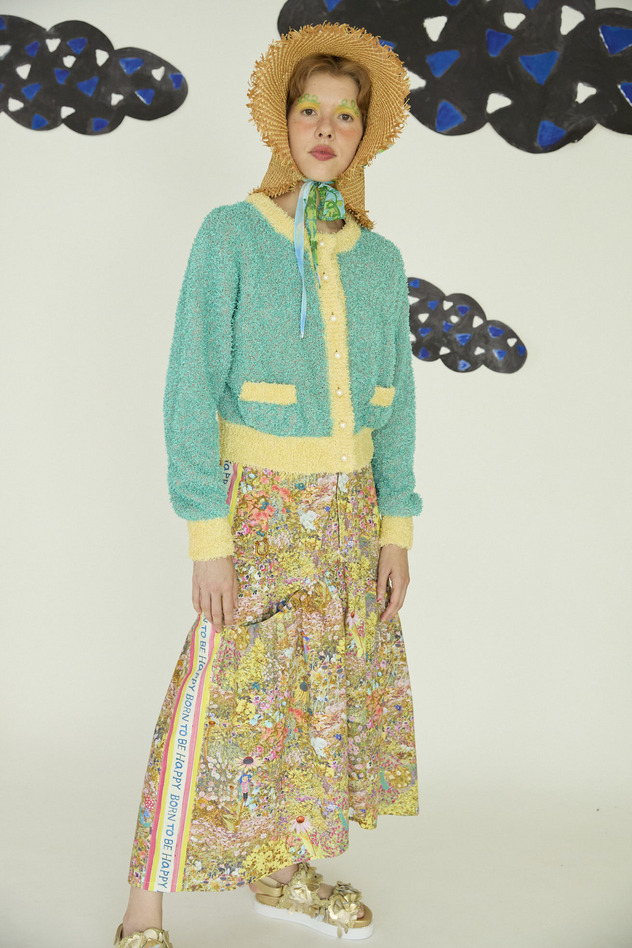 3.Happy flower field skirt 詳細画像 yellow 13