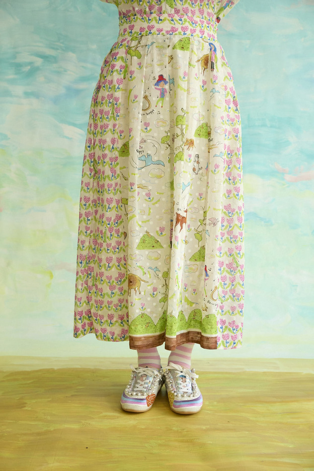 103.Happy Beanstalk skirt 詳細画像 off white 18