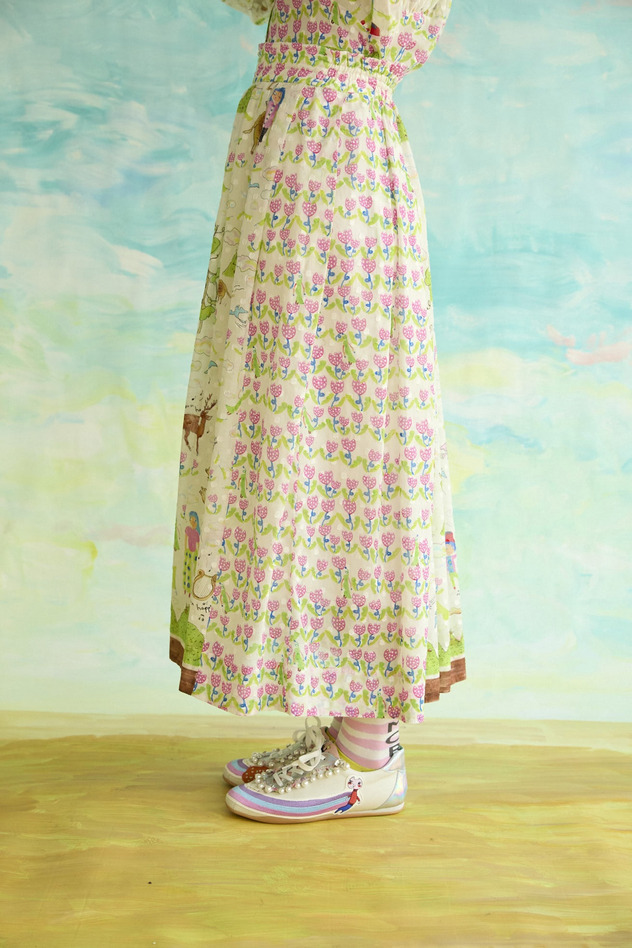 103.Happy Beanstalk skirt 詳細画像 off white 21