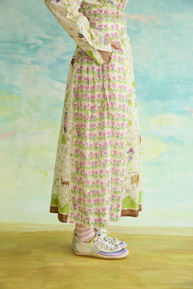103.Happy Beanstalk skirt 詳細画像 off white 25