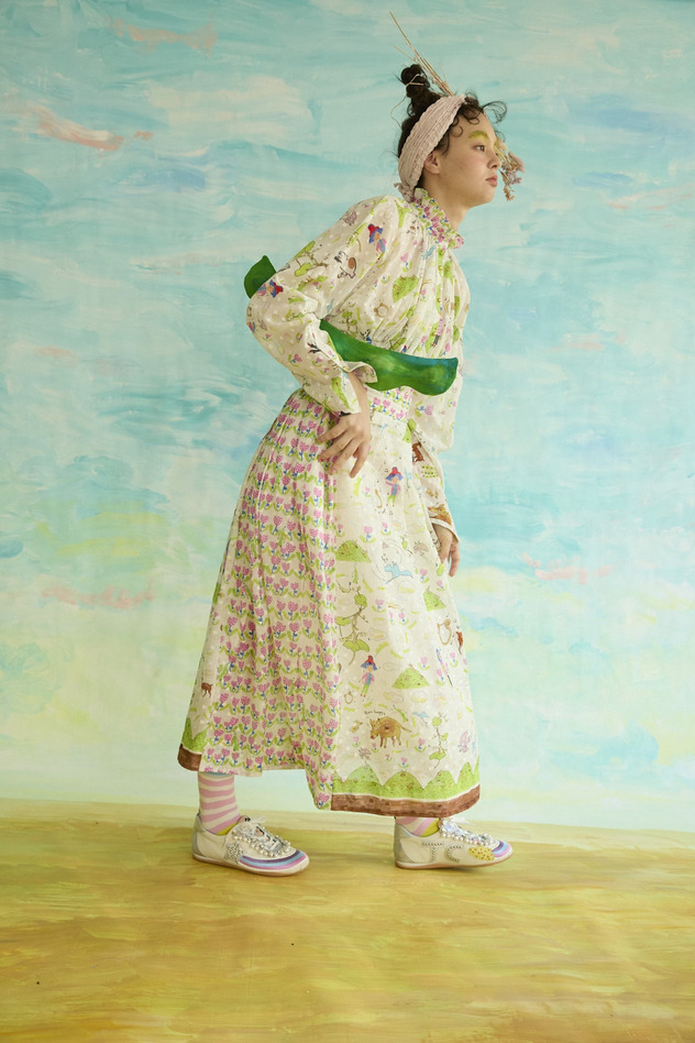 103.Happy Beanstalk skirt 詳細画像 off white 30
