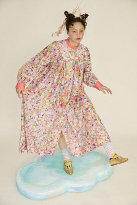 73.Floral dot dress