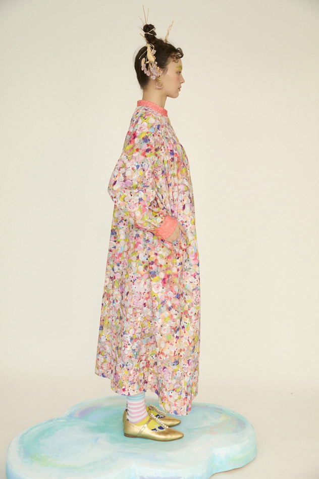 73.Floral dot dress 詳細画像 pink multi 9