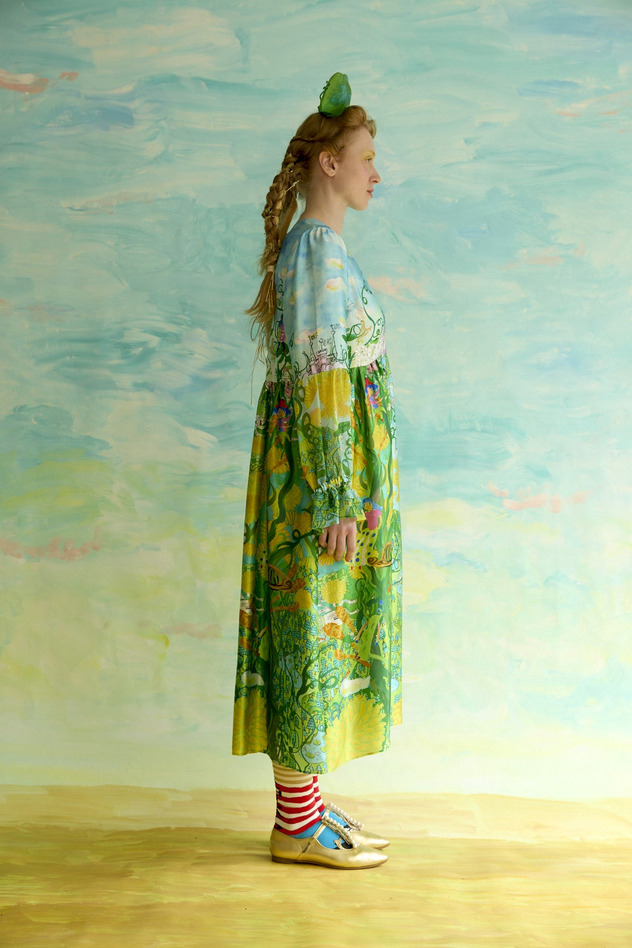 41.Born happy dress 詳細画像 light blue &times; green 5