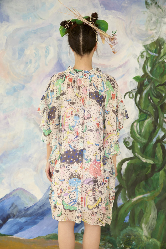 28.Mame neko dress 詳細画像 off white 8