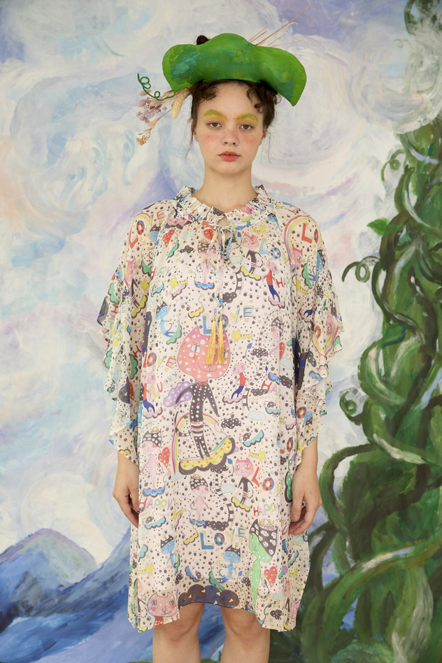 28.Mame neko dress 詳細画像 off white 1