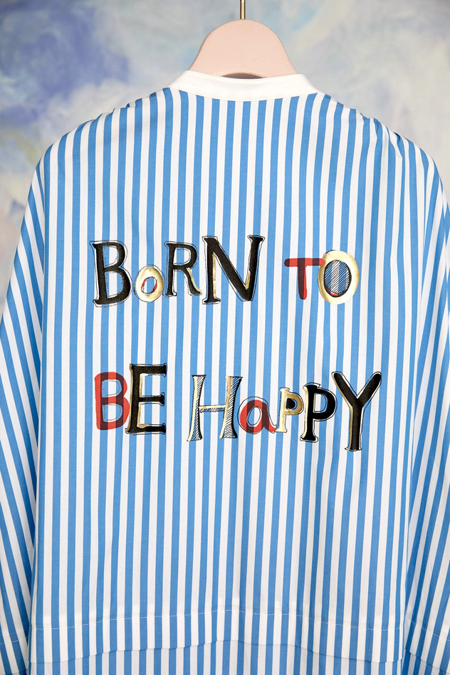 18.Happy stripe dress 詳細画像 blue 2