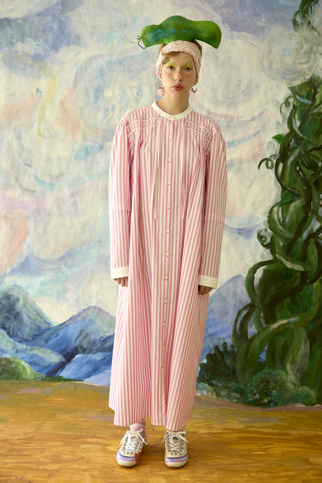 18.Happy stripe dress 詳細画像 pink 1