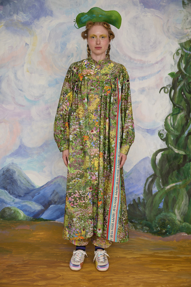 4.Happy flower field dress 詳細画像 green 1