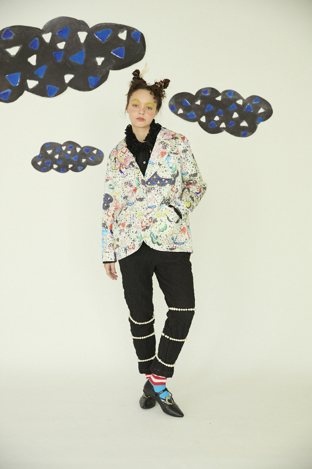 15.Shadow border blouse 詳細画像 off white 8