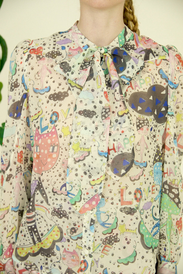 29.Mame neko blouse 詳細画像 off white 5