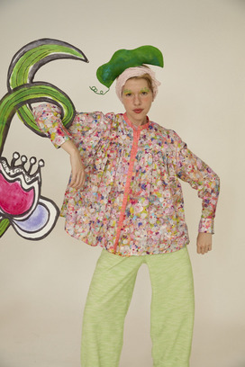 74.Floral dot blouse 詳細画像