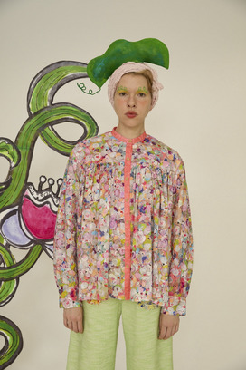 74.Floral dot blouse 詳細画像