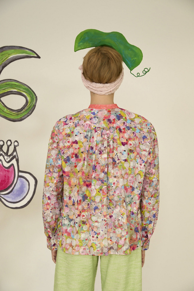 74.Floral dot blouse 詳細画像 pink multi 6