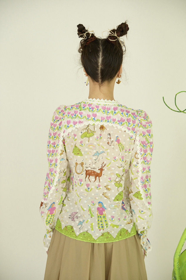 102.Happy Beanstalk blouse 詳細画像 off white 2