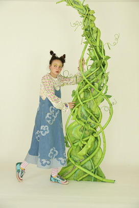 56.Hana JQ denim dress 詳細画像