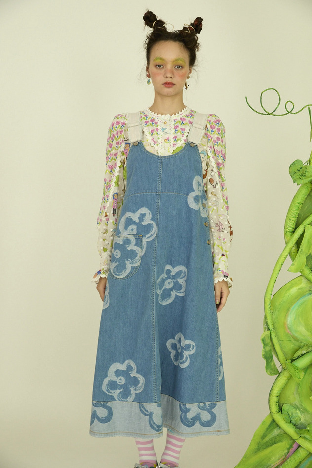 56.Hana JQ denim dress 詳細画像 blue 1