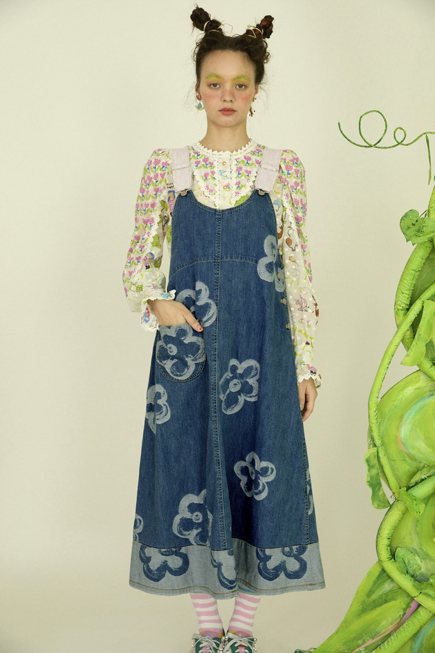 56.Hana JQ denim dress 詳細画像 navy 1