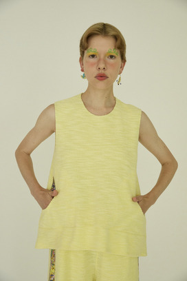 8.Slab tweed sleeveless tops 詳細画像