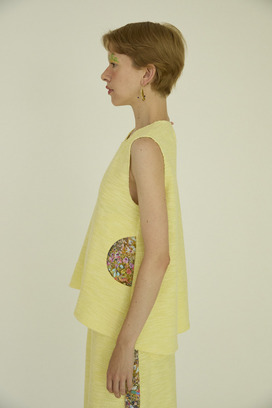 8.Slab tweed sleeveless tops 詳細画像