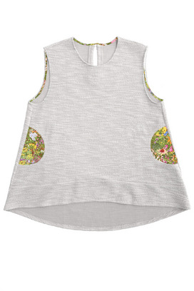 8.Slab tweed sleeveless tops 詳細画像