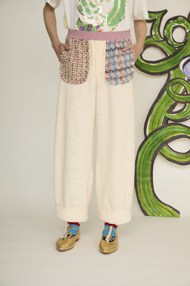 Linton tweeds jersey pants 詳細画像 off white 1