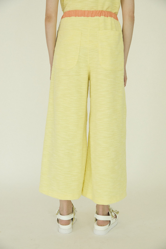 7.Slab tweed pants 詳細画像 yellow 8