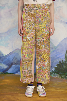 6.Happy flower field docking pants