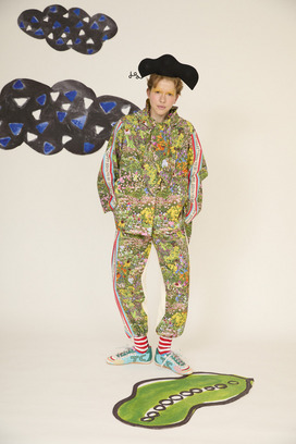 6.Happy flower field docking pants 詳細画像