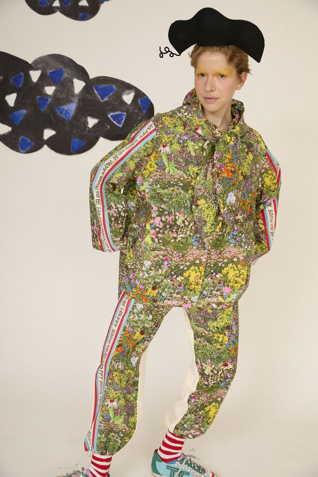 6.Happy flower field docking pants 詳細画像 yellow 19