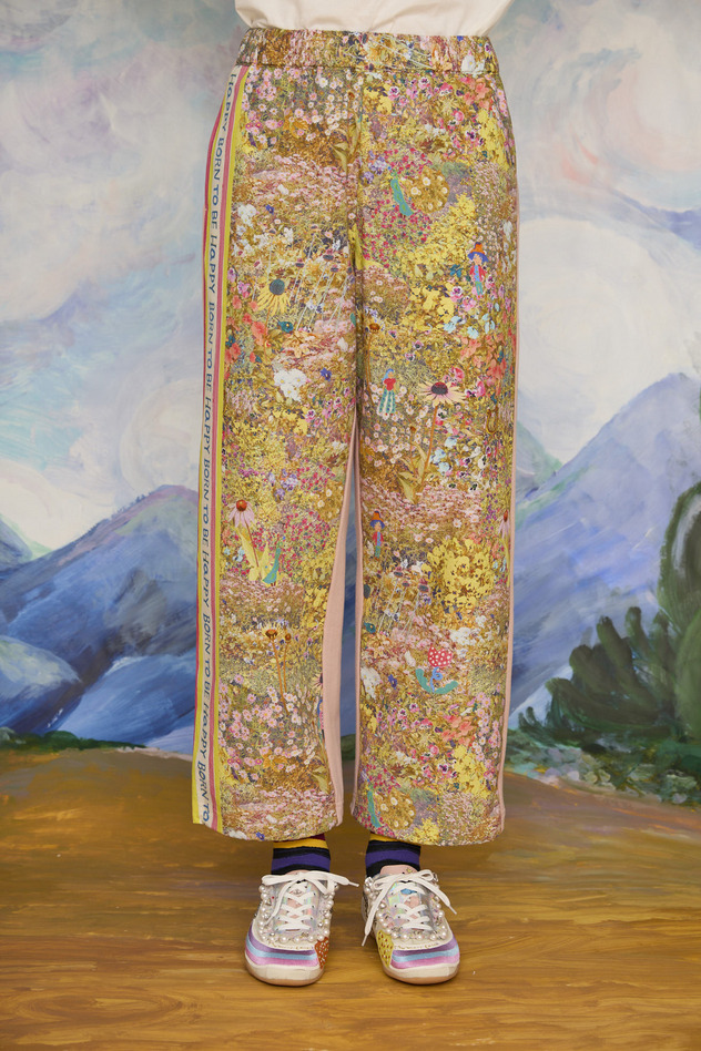 6.Happy flower field docking pants 詳細画像 yellow 2
