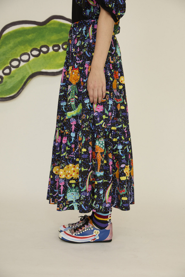 34.Mameneko skirt 詳細画像 off white 2