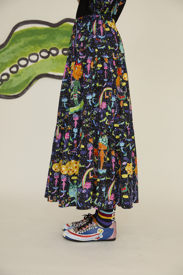 34.Mameneko skirt 詳細画像 off white 3