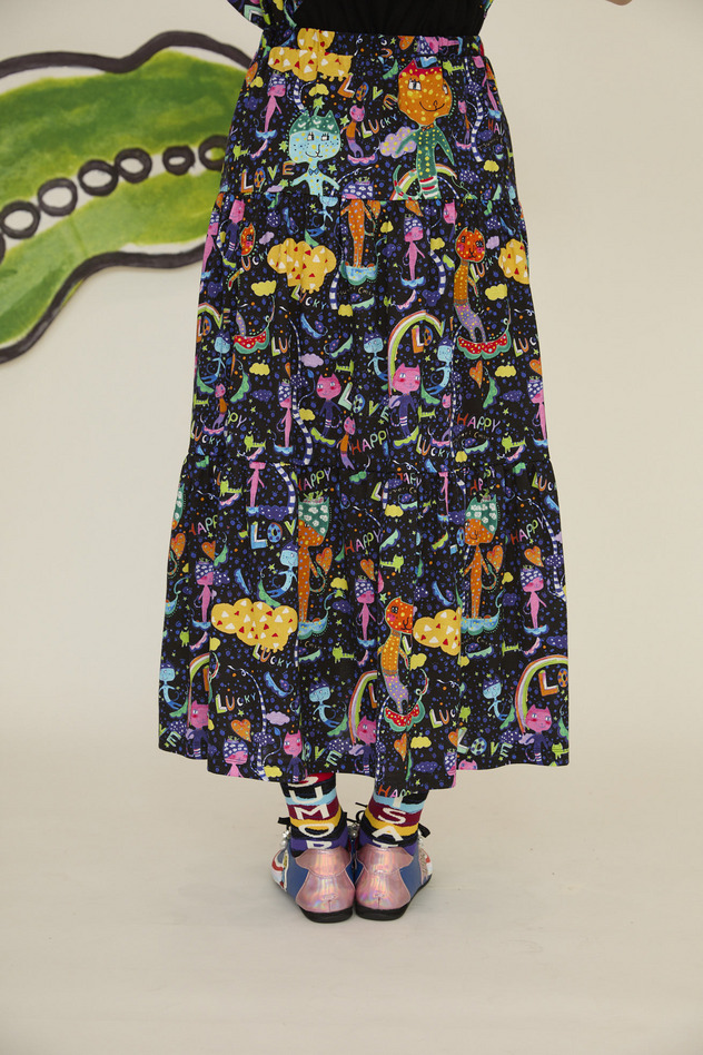 34.Mameneko skirt 詳細画像 off white 5